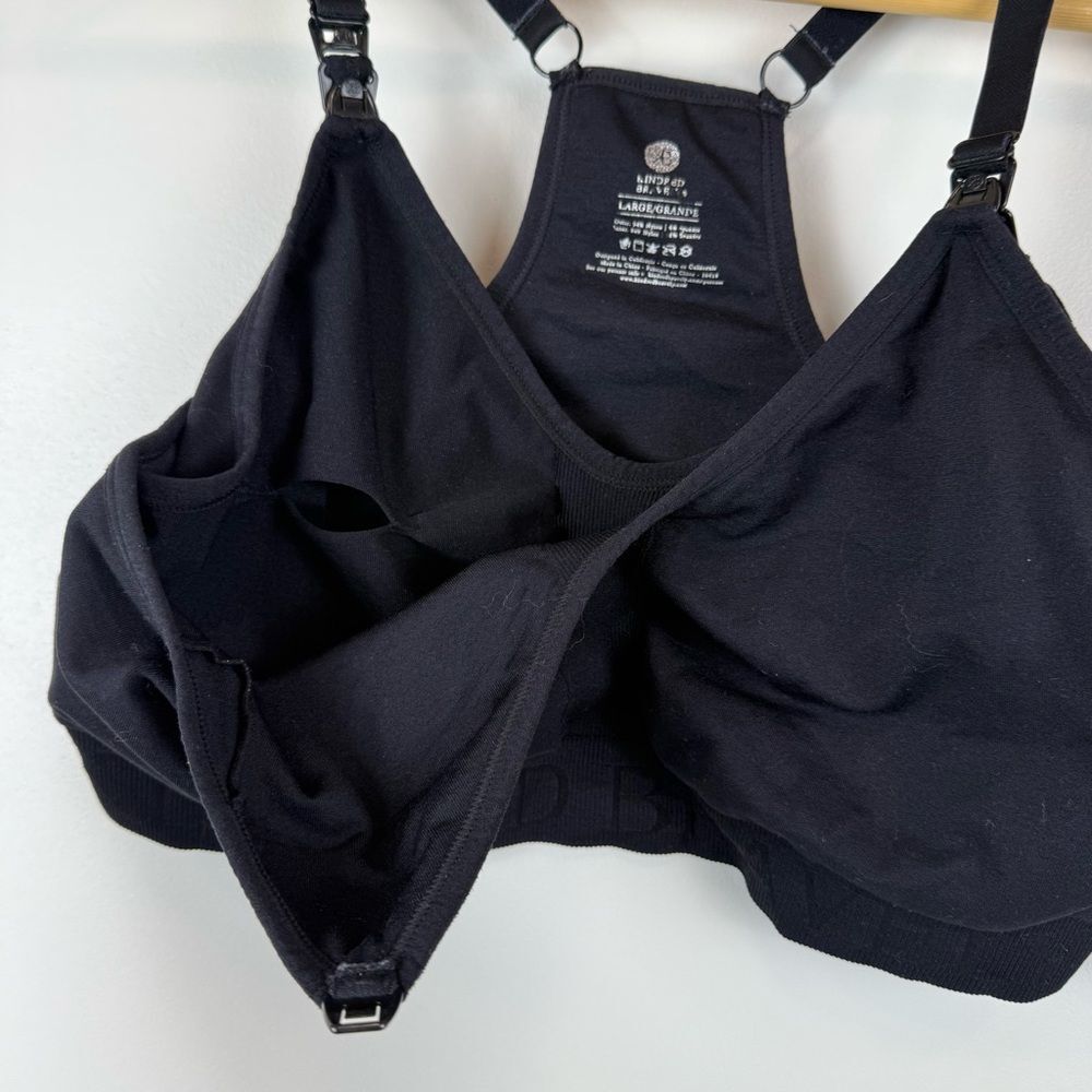 Kindred Bravely Size L Sublime Hands-Free Pumping Nursing Sports Bra Racerback - Picture 3 of 6